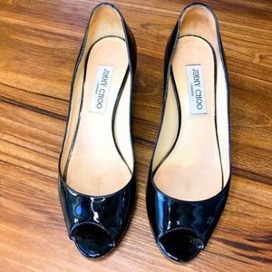Jimmy Choo- Kitten Heel - Peep Toe- 37.5